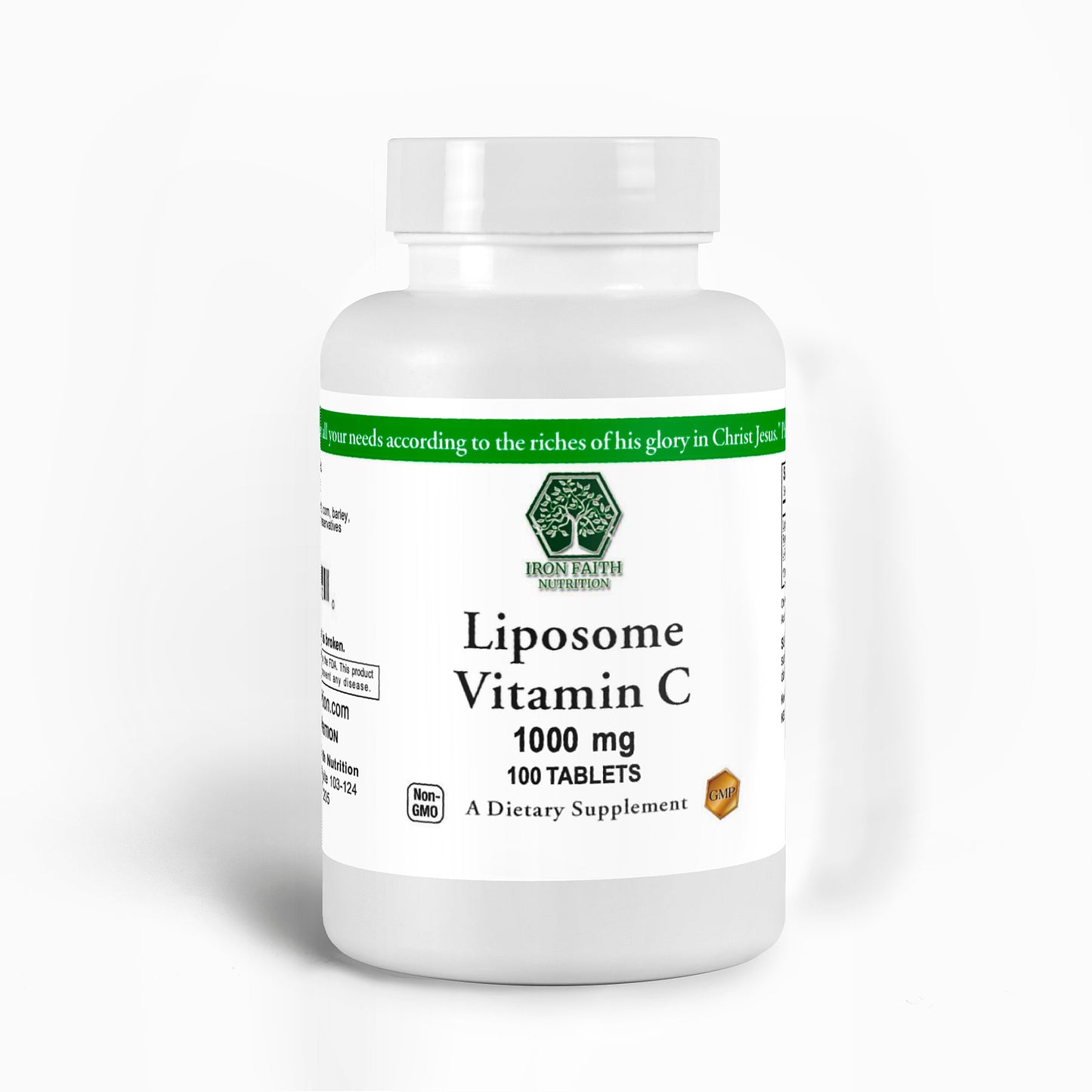 Liposome Vitamin C — high-absorption vitamin C capsules — Iron Faith Nutrition (100 count)