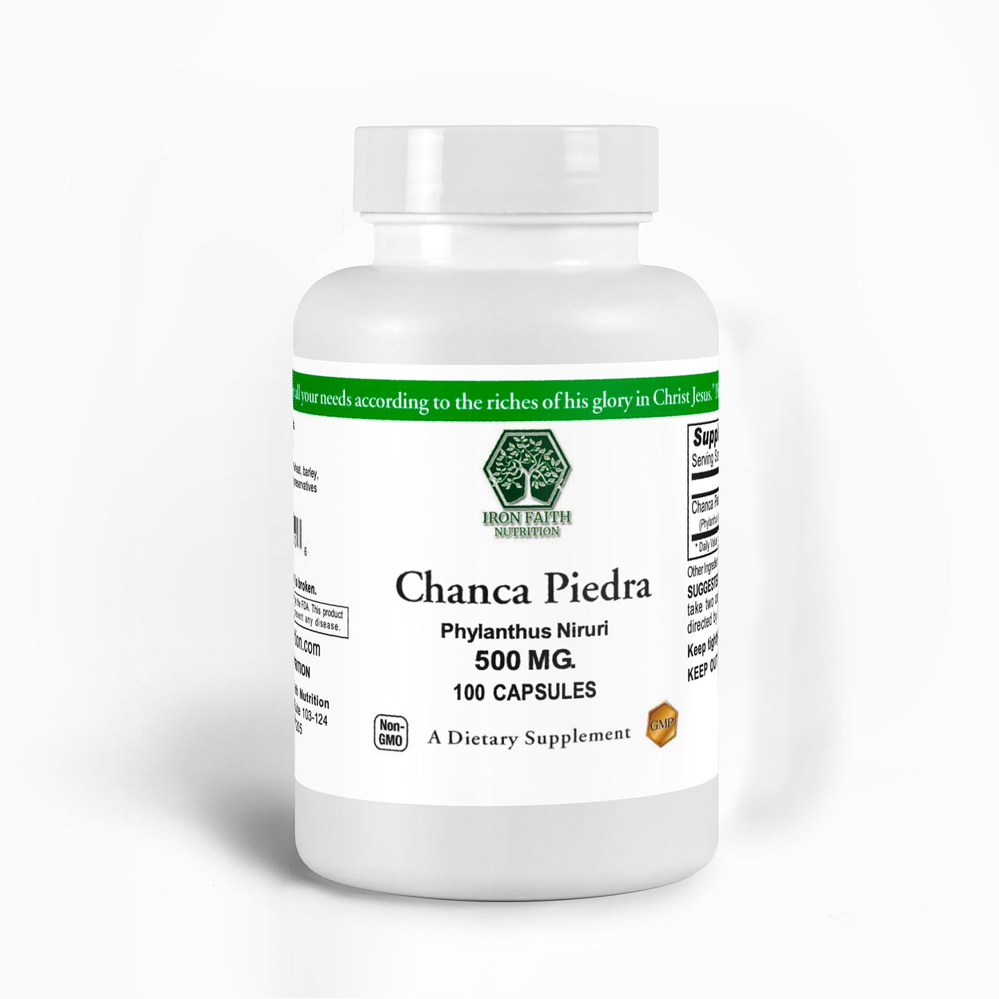 Chanca Piedra (Stone Breaker) — kidney & urinary tract support — Iron Faith Nutrition, 60 capsules