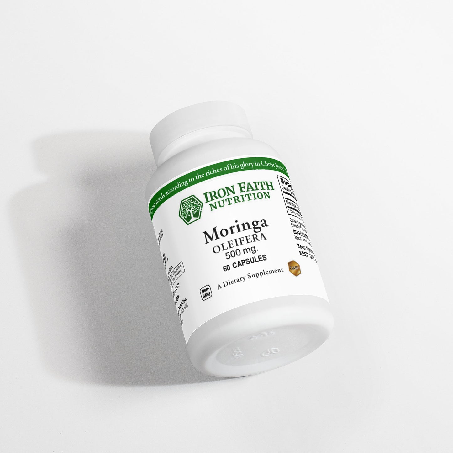 Whole-leaf moringa in easy capsules for gentle energy and daily micronutrients