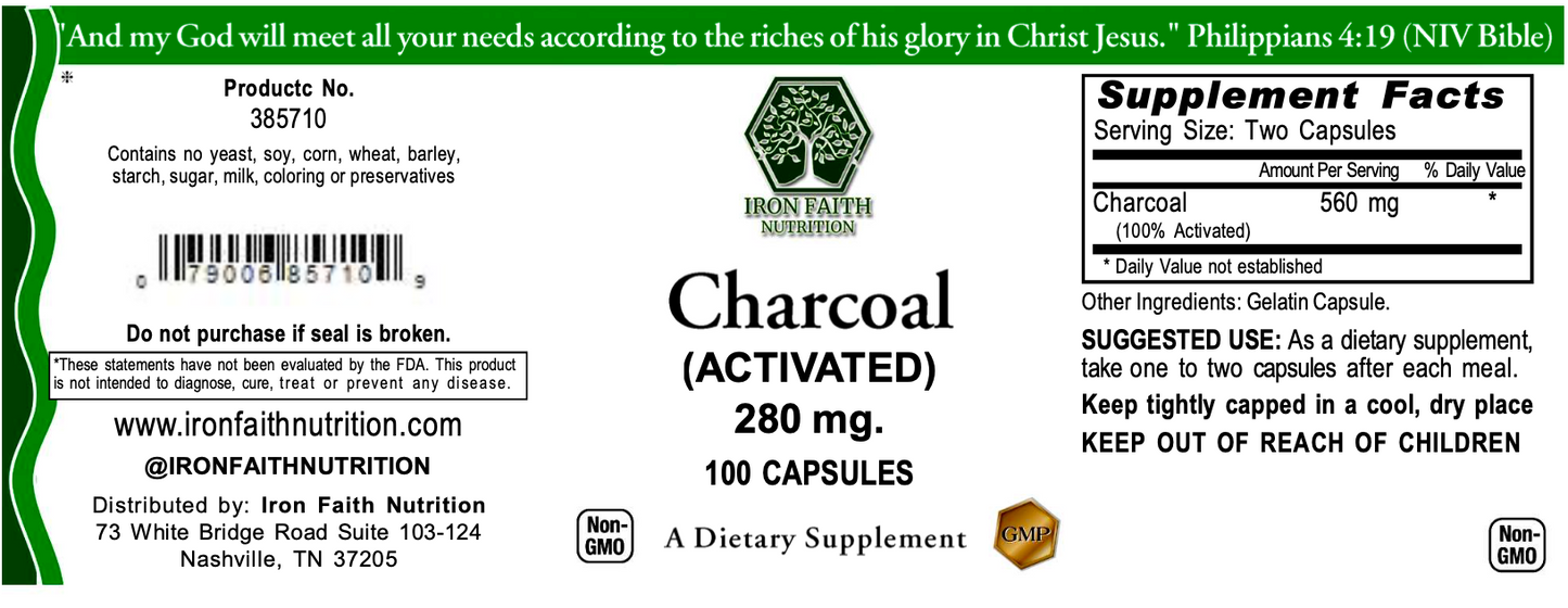 Activated Charcoal — Gentle GI Adsorbent & Digestive Comfort