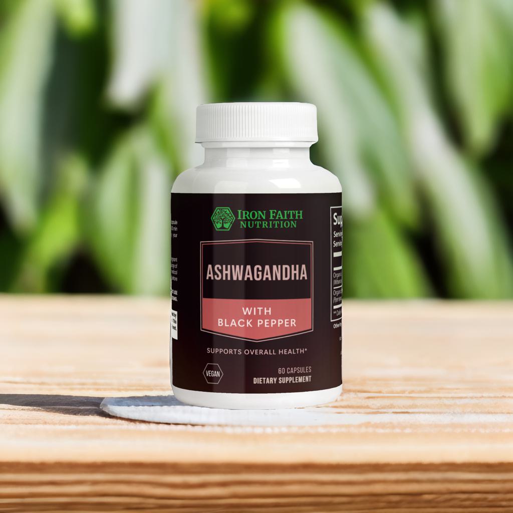 Standardized ashwagandha (withanolides) for stress resilience, focus & sleep quality