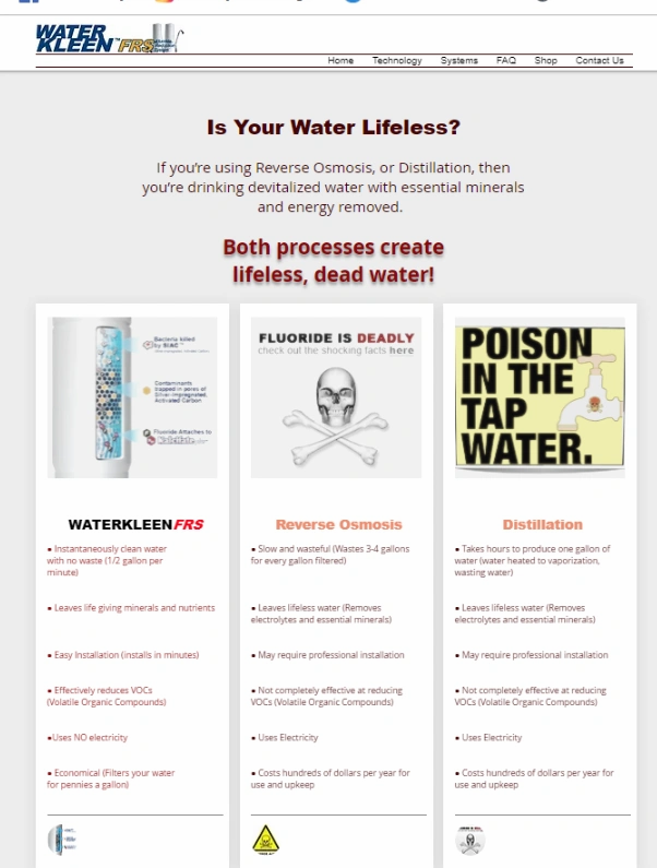 Under-sink water filter cartridge installation — WaterKleenFRS system