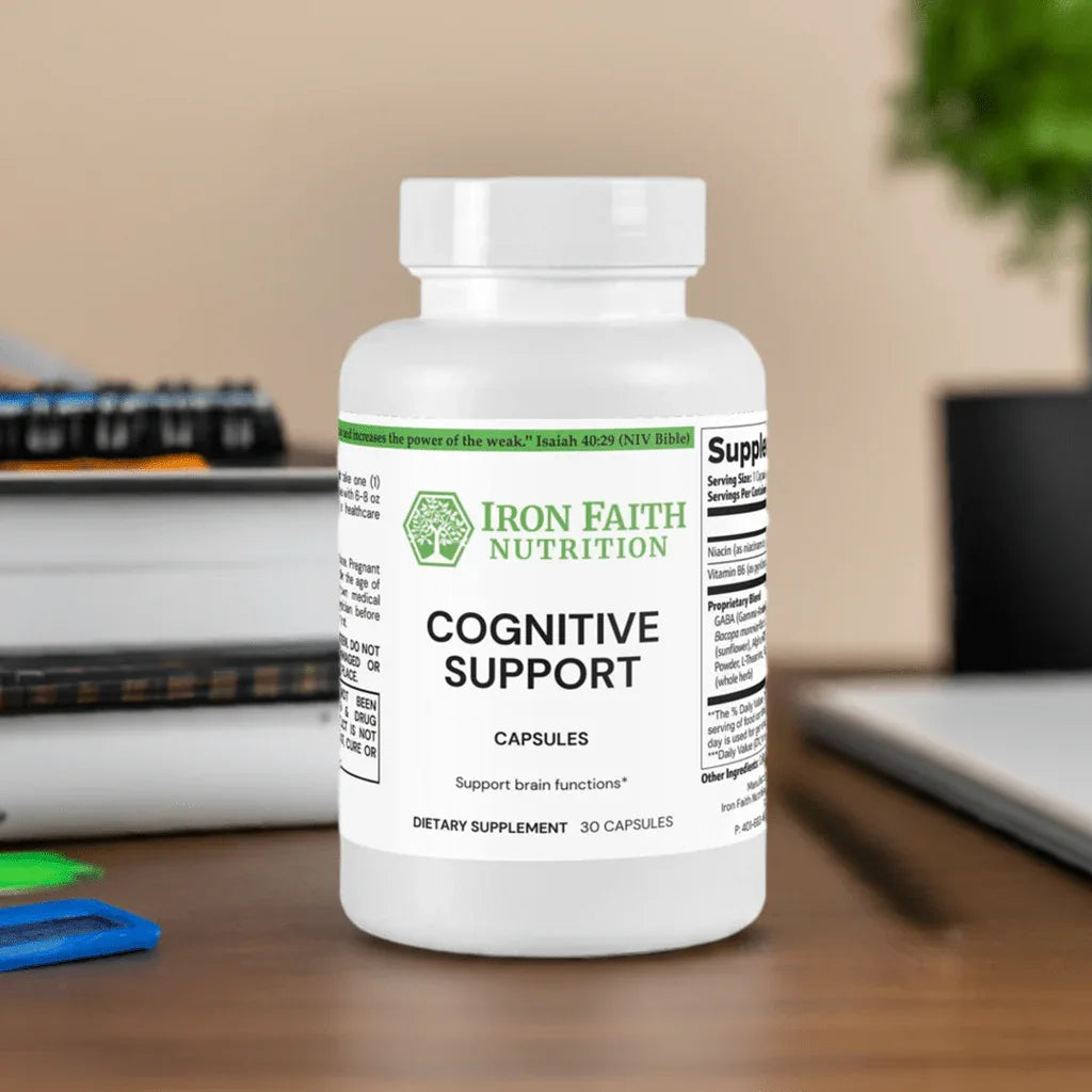Cognitive Support — Focus, Memory & Calm Clarity (60 Caps) - Iron Faith Nutrition