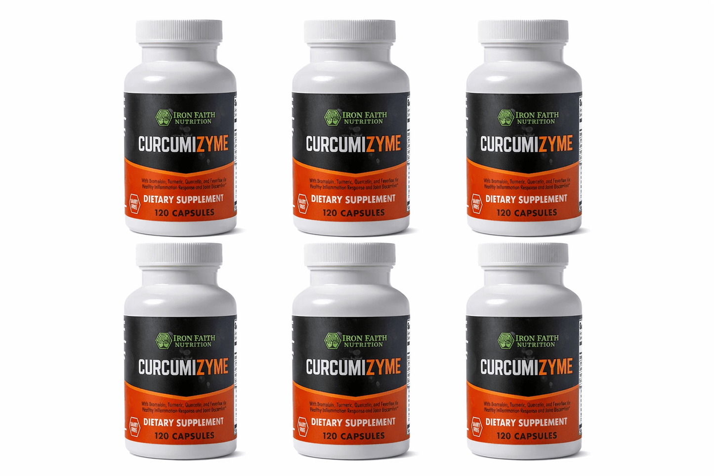 Curcumizyme® Bundle - 6 bottles– Advanced Joint & Inflammation Support with Turmeric, Bromelain & Quercetin