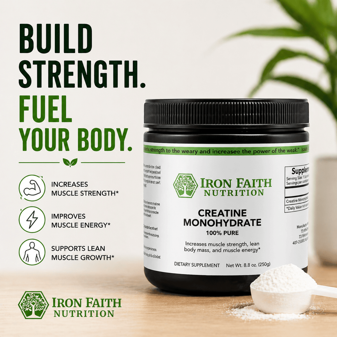 Creatine Beyond the Gym: Brain Energy, Strength, and Healthy Aging - Iron Faith Nutrition