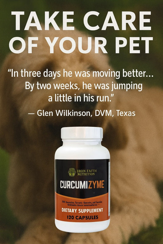Holistic Guide: Curcumizyme for Pets - Natural Inflammation Support - Iron Faith Nutrition