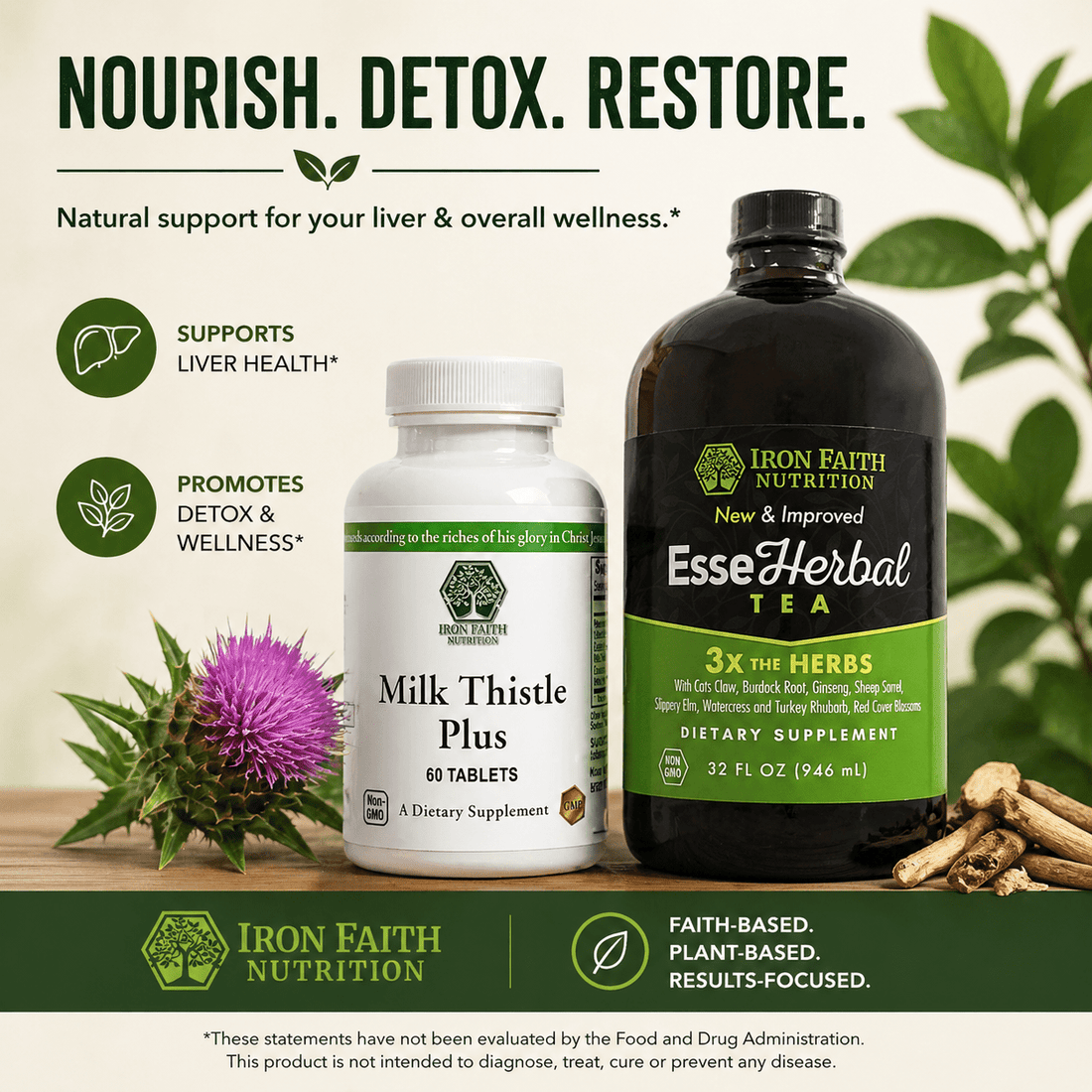 Detox Without the Drama: Liver, Lymph, Gut, and Daily Cleansing Support - Iron Faith Nutrition
