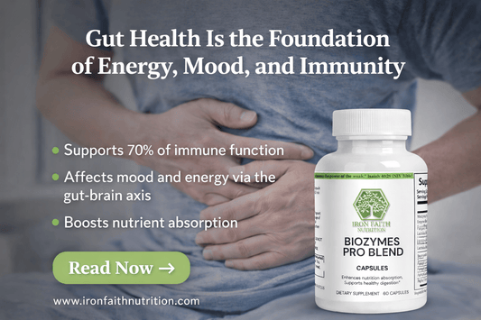 Gut Health and the Microbiome: The Foundation of Immunity and Energy - Iron Faith Nutrition