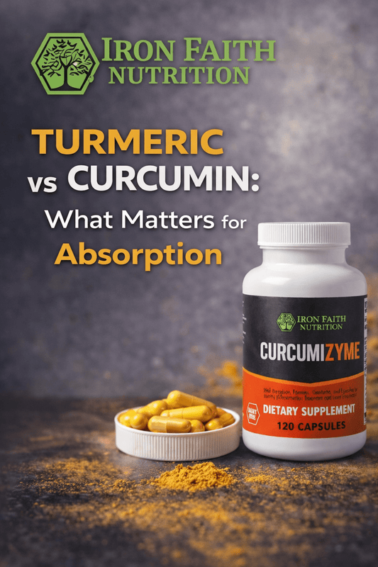 Turmeric vs Curcumin: What Matters for Absorption (and Why Most People Miss It) - Iron Faith Nutrition