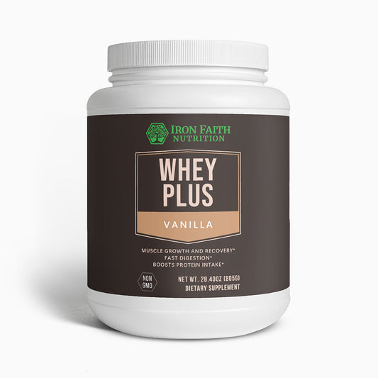 Whey Plus Vanilla - Aislado de proteína de suero 100 %