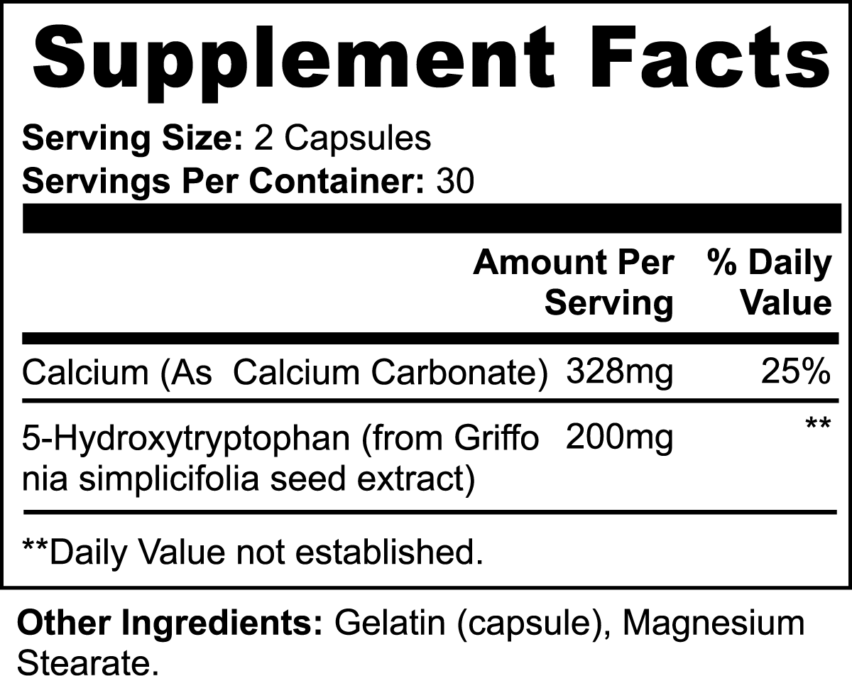 5-HTP, 200 mg, 60 caps