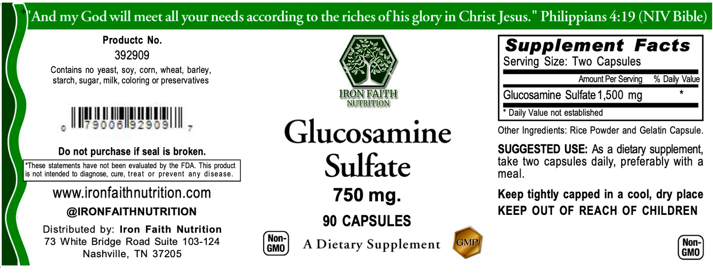 Glucosamine Sulfate 1500 mg