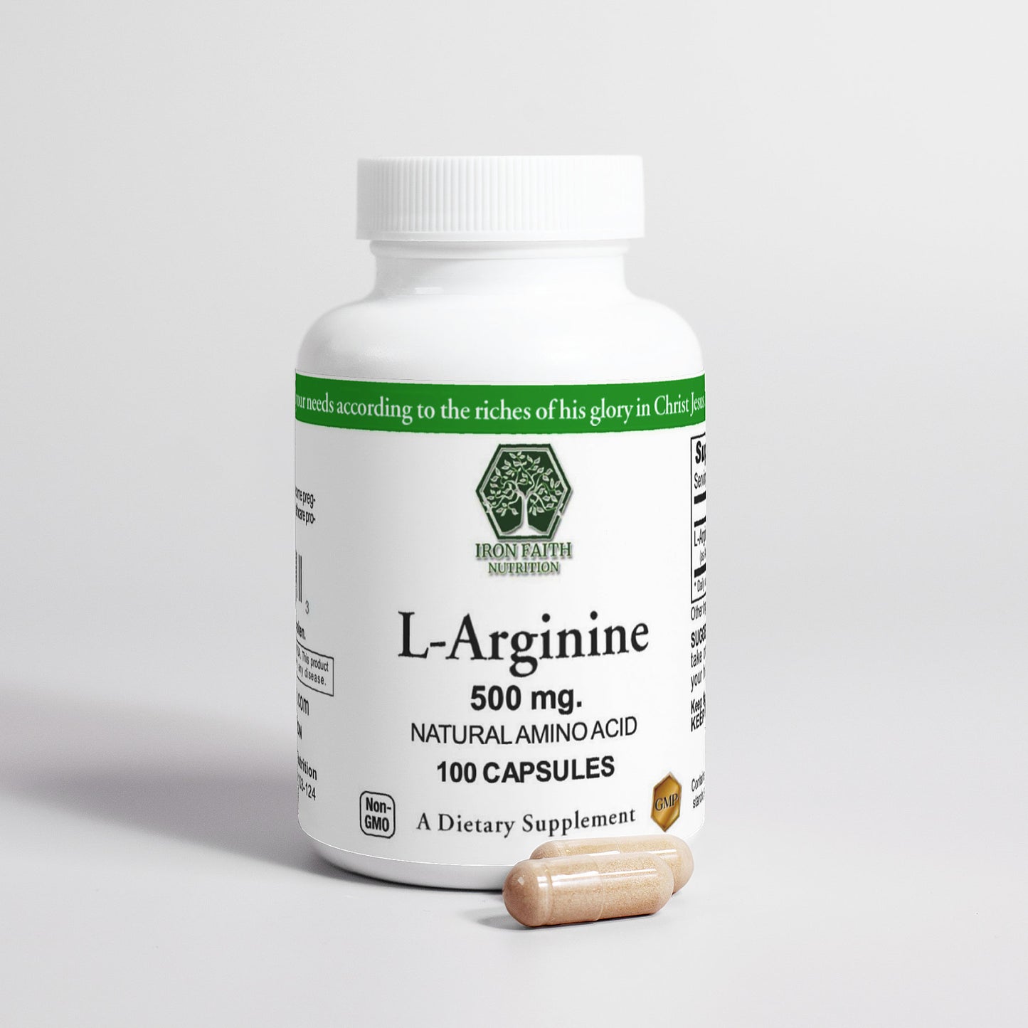 L-Arginine  500mg, 100 veg caps