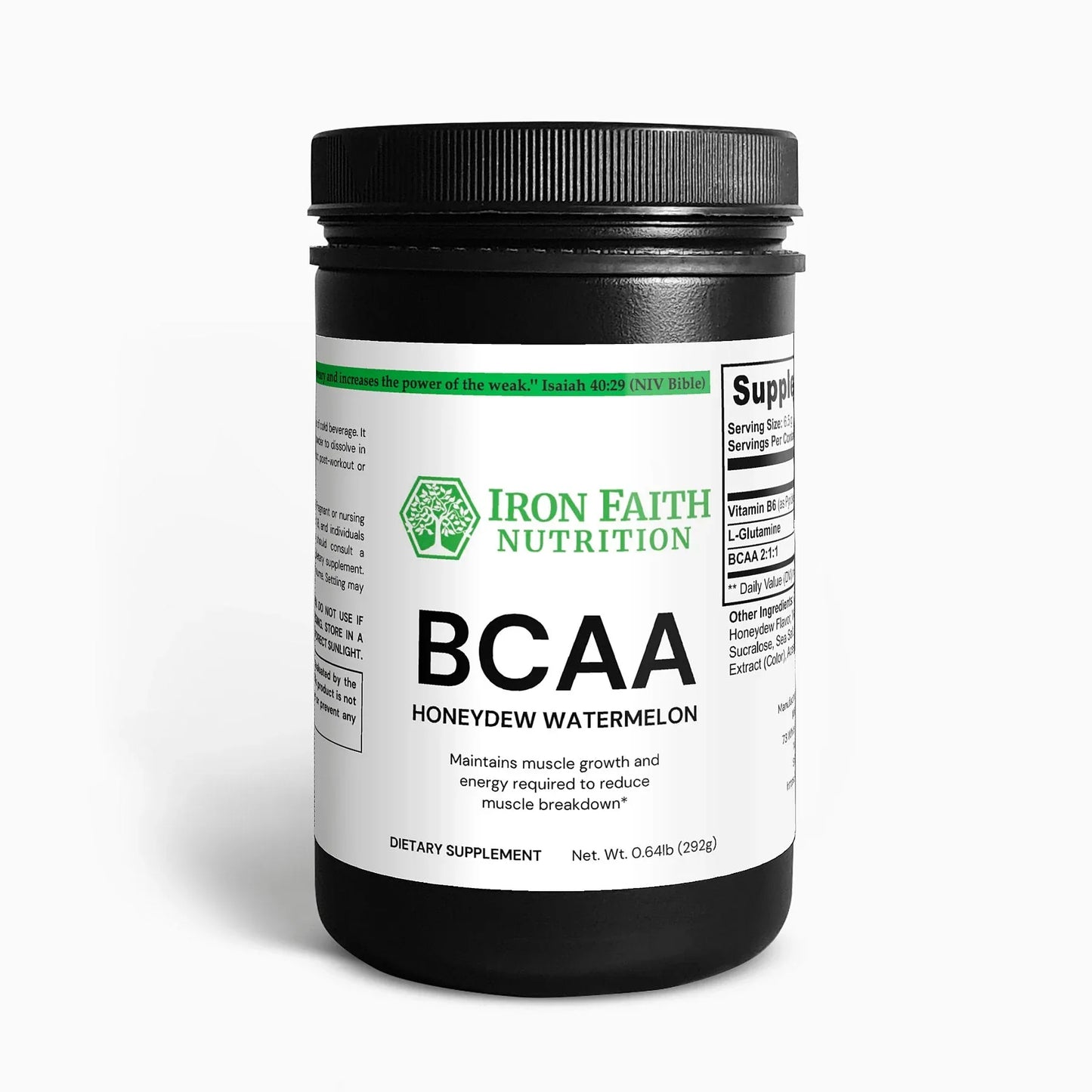 Honeydew Watermelon BCAA Post-Workout Powder - Recovery & Muscle Support - Iron Faith Nutrition