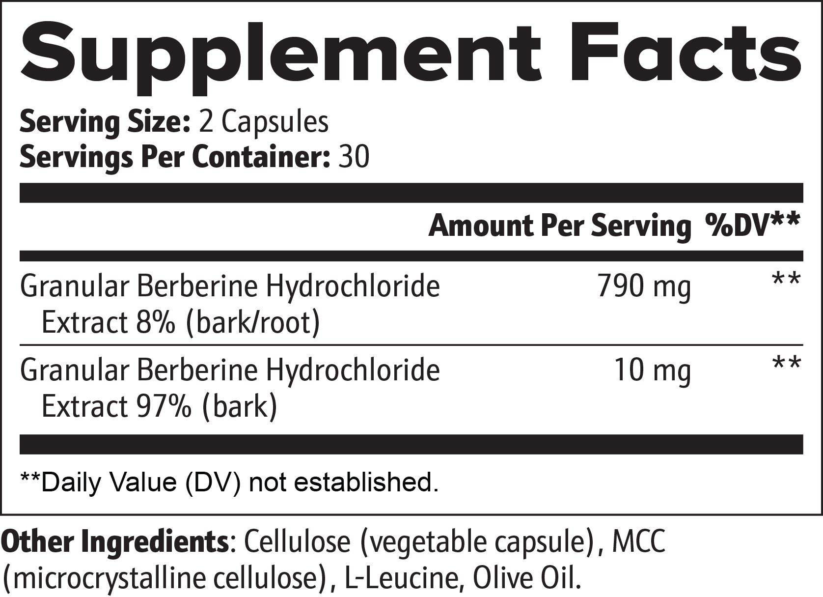 Berberine — Metabolic, Glucose & Gut‑Microbiome Support - Iron Faith Nutrition