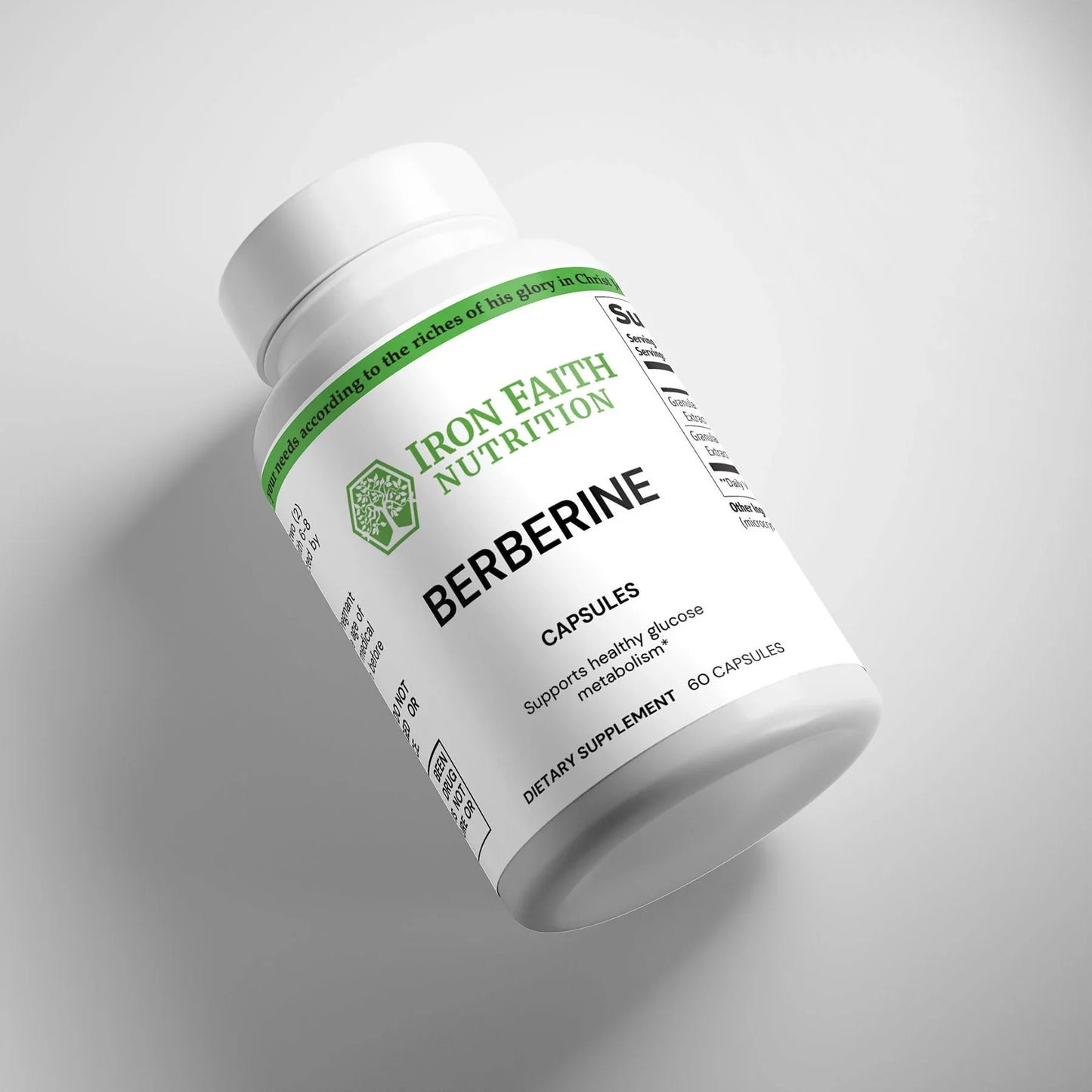 Berberine — Metabolic, Glucose & Gut‑Microbiome Support - Iron Faith Nutrition