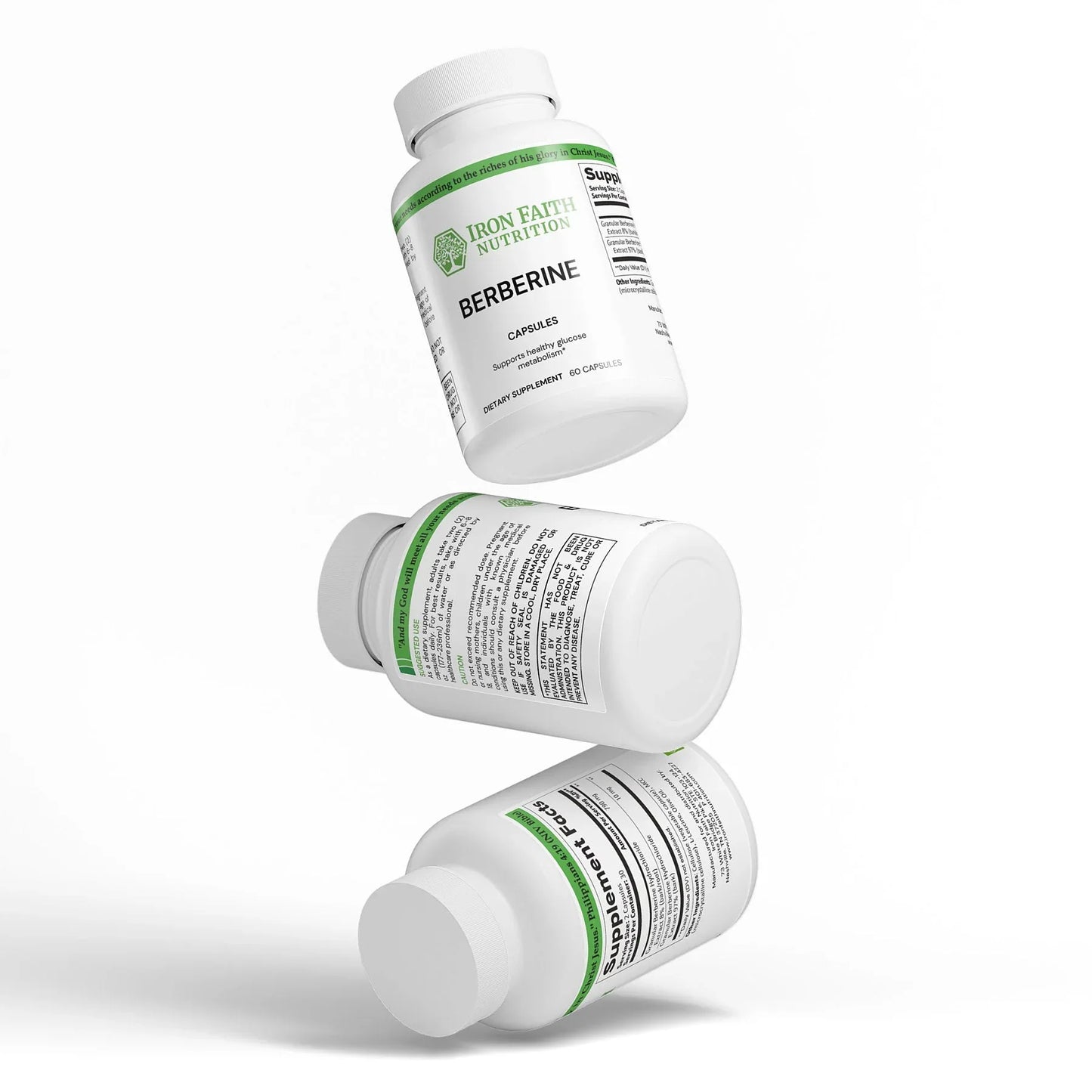 Berberine — Metabolic, Glucose & Gut‑Microbiome Support - Iron Faith Nutrition