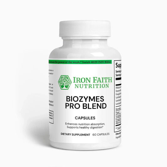Biozymes Pro Blend - Probiotic Digestive Blend for Gut Health - Iron Faith Nutrition