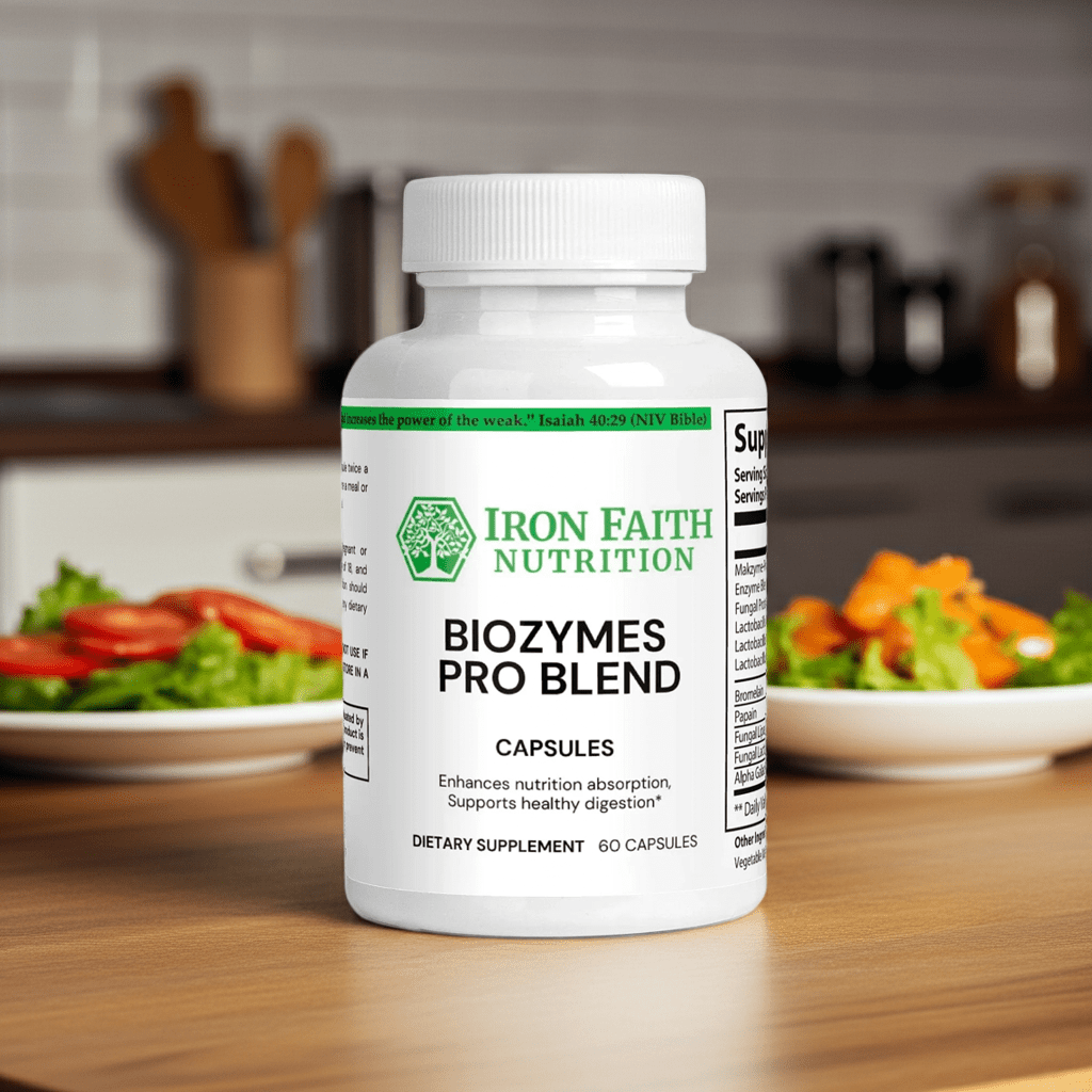 Biozymes Pro Blend - Probiotic Digestive Blend for Gut Health - Iron Faith Nutrition