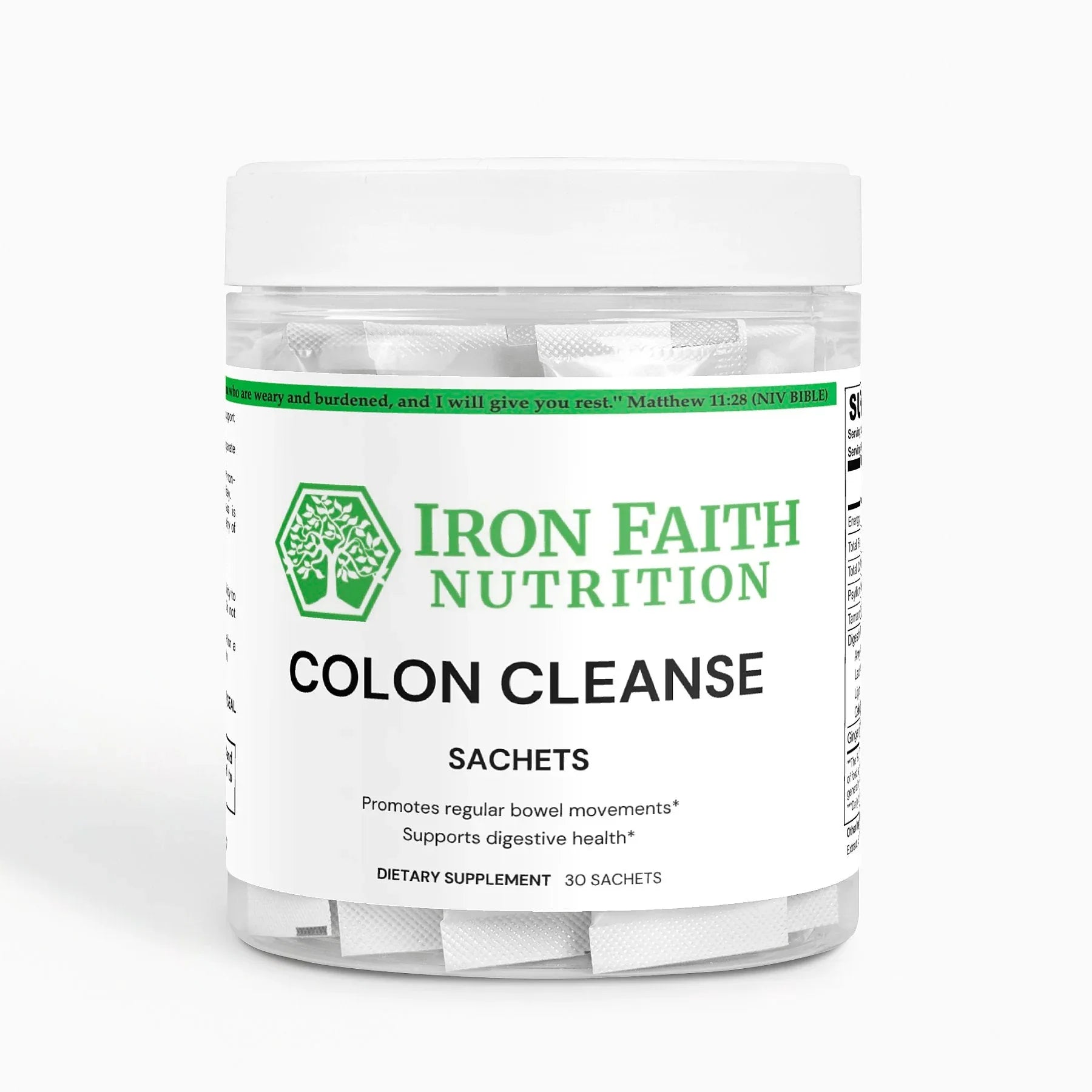 Colon Cleanse — Gentle Regularity, Bloat Relief & Gut Reset - Iron Faith Nutrition