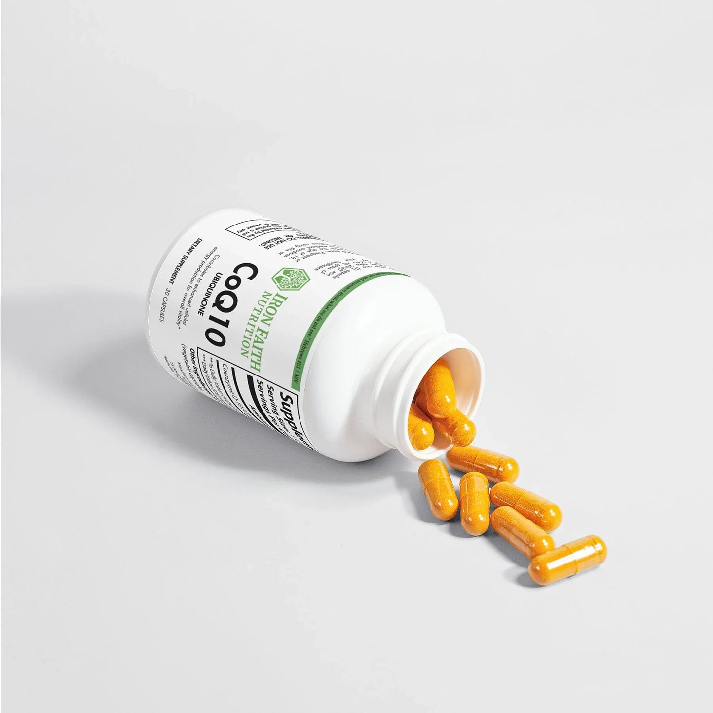CoQ10 (Ubiquinone) – Cellular Energy, Heart & Antioxidant Support (30 Caps) - Iron Faith Nutrition