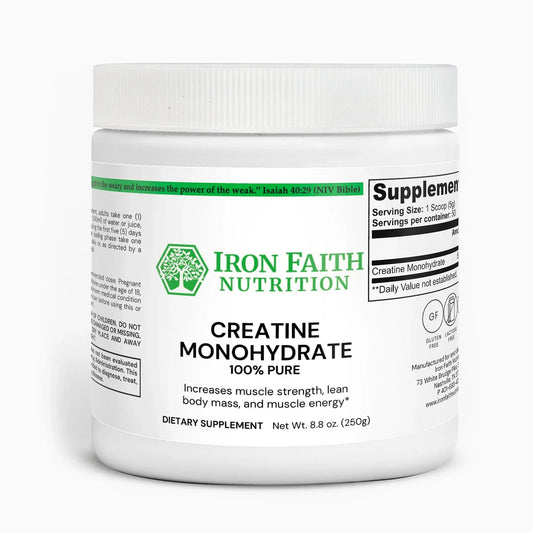 Creatine Monohydrate — Strength, Power & Muscle Performance Support - Iron Faith Nutrition
