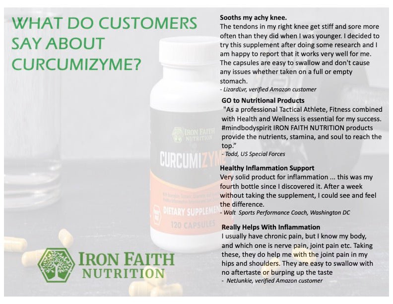 Curcumizyme® — Natural Inflammation & Joint Support - Iron Faith Nutrition