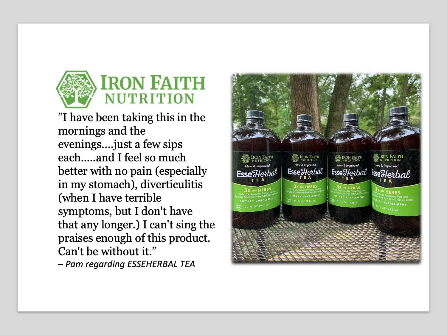 EsseHerbal Tea — Essiac-Style Detox & Immune Balance (32 oz) - Iron Faith Nutrition