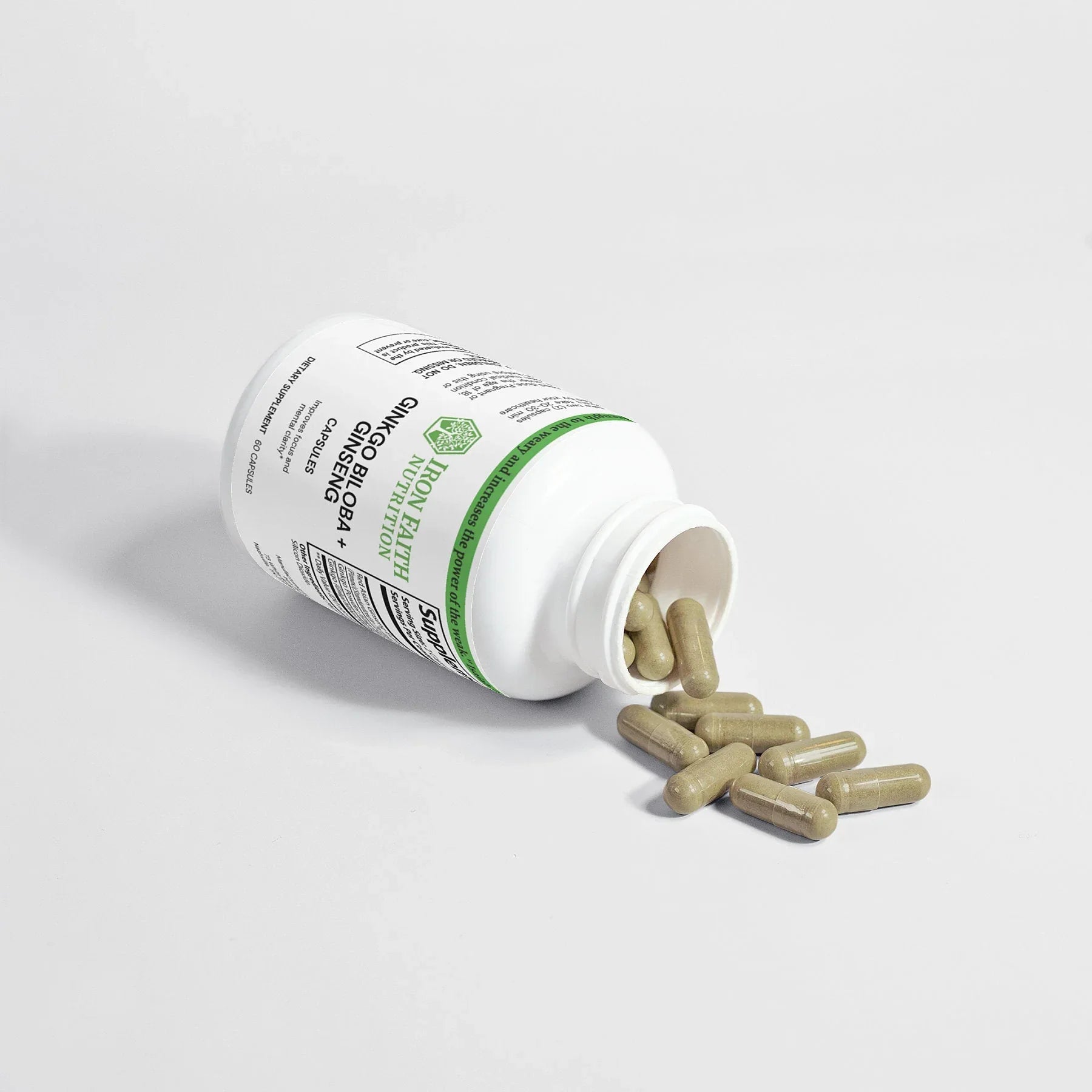 Ginkgo Biloba + Ginseng — Focus, Circulation & Steady Energy - Iron Faith Nutrition