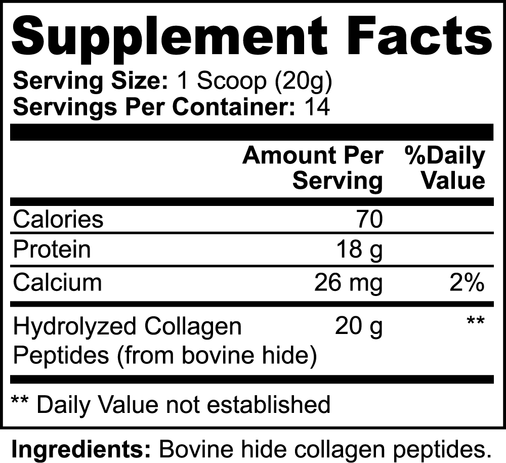 Grass-Fed Hydrolyzed Collagen Peptides — Skin, Hair, Nails & Joint Support (Unflavored) - Iron Faith Nutrition