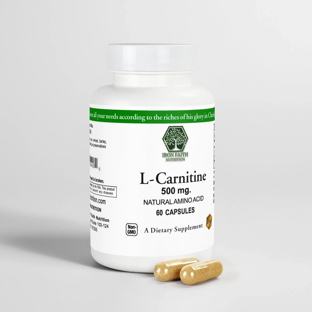 500 mg l carnitine tablet L-Carnitine, 500 mg Veggie Capsules main image 0