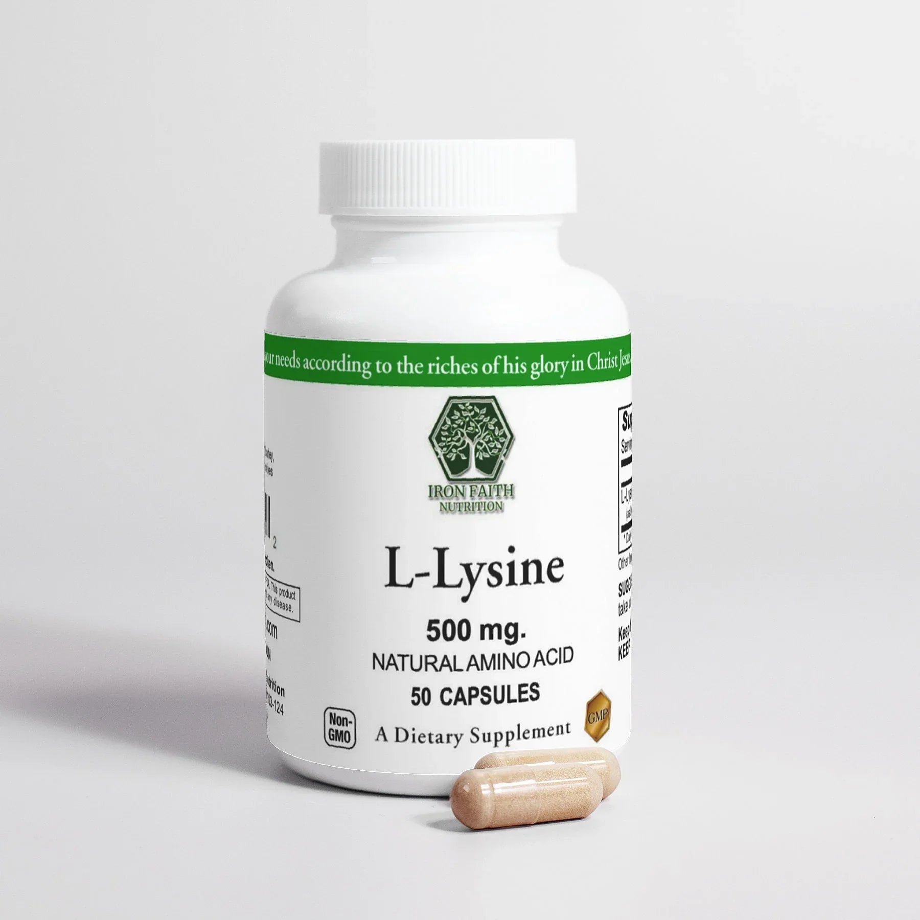 L-Lysine – Essential Amino Acid Support for Immune Function, Tissue Repair & Recovery - Iron Faith Nutrition