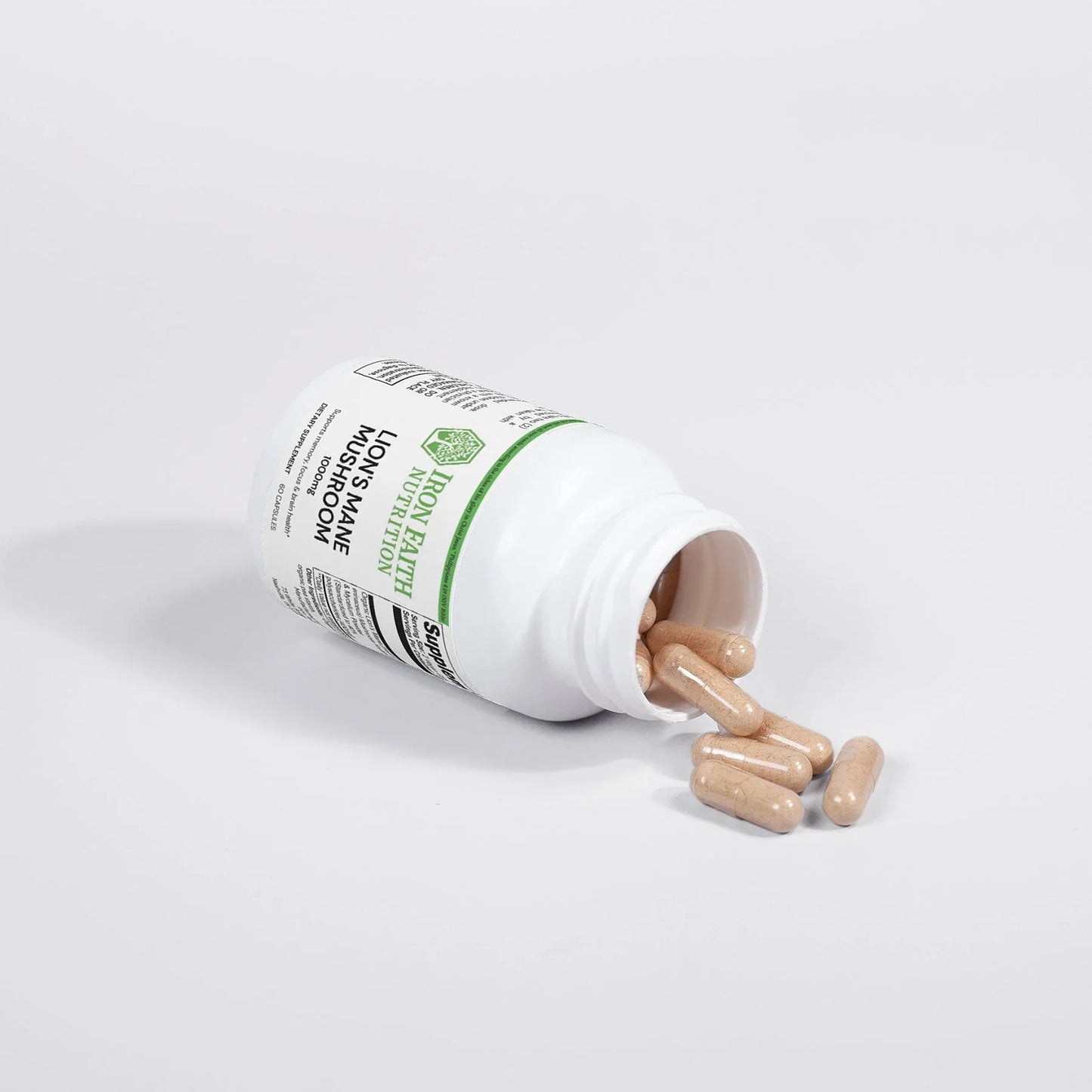 Lion’s Mane Mushroom — Cognitive Clarity & Nerve Support (60 Caps) - Iron Faith Nutrition