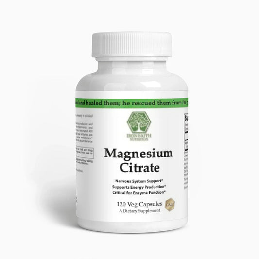 Magnesium Citrate — Muscle Relaxation, Regularity & Calm Energy - Iron Faith Nutrition
