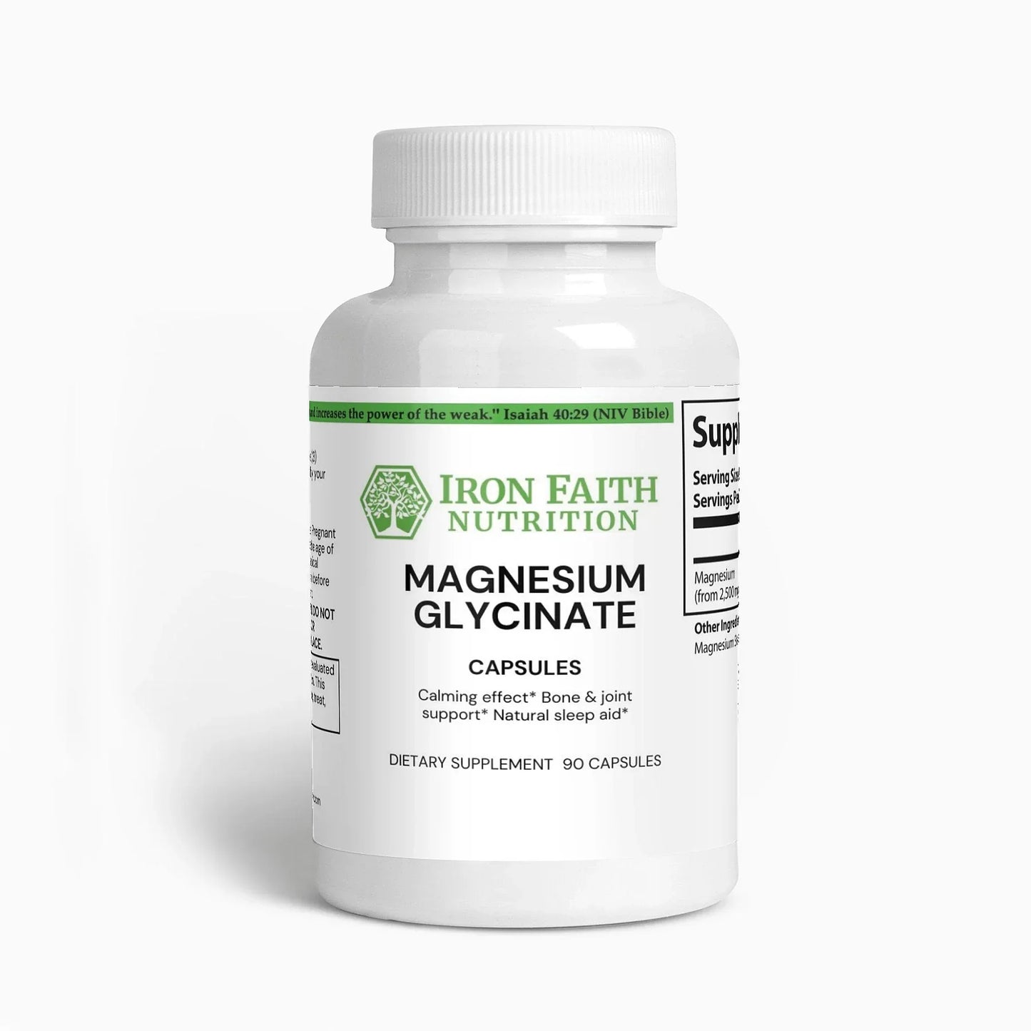 Magnesium Glycinate - Relax Muscles, Sleep Support - Iron Faith Nutrition
