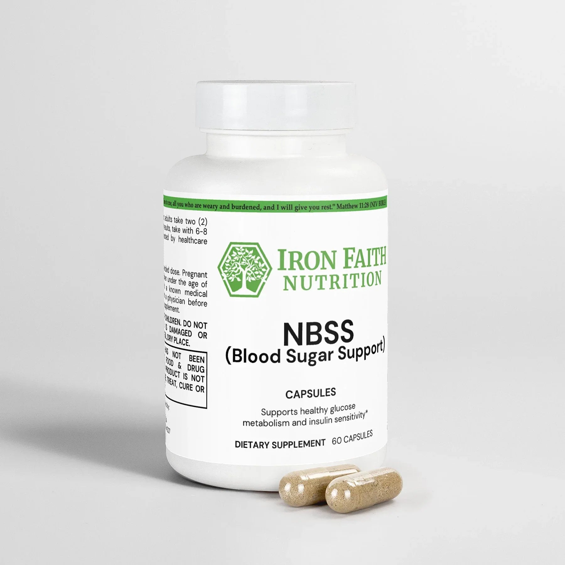 NBSS (Blood Sugar Support) — Healthy Glucose Metabolism & Insulin Balance - Iron Faith Nutrition