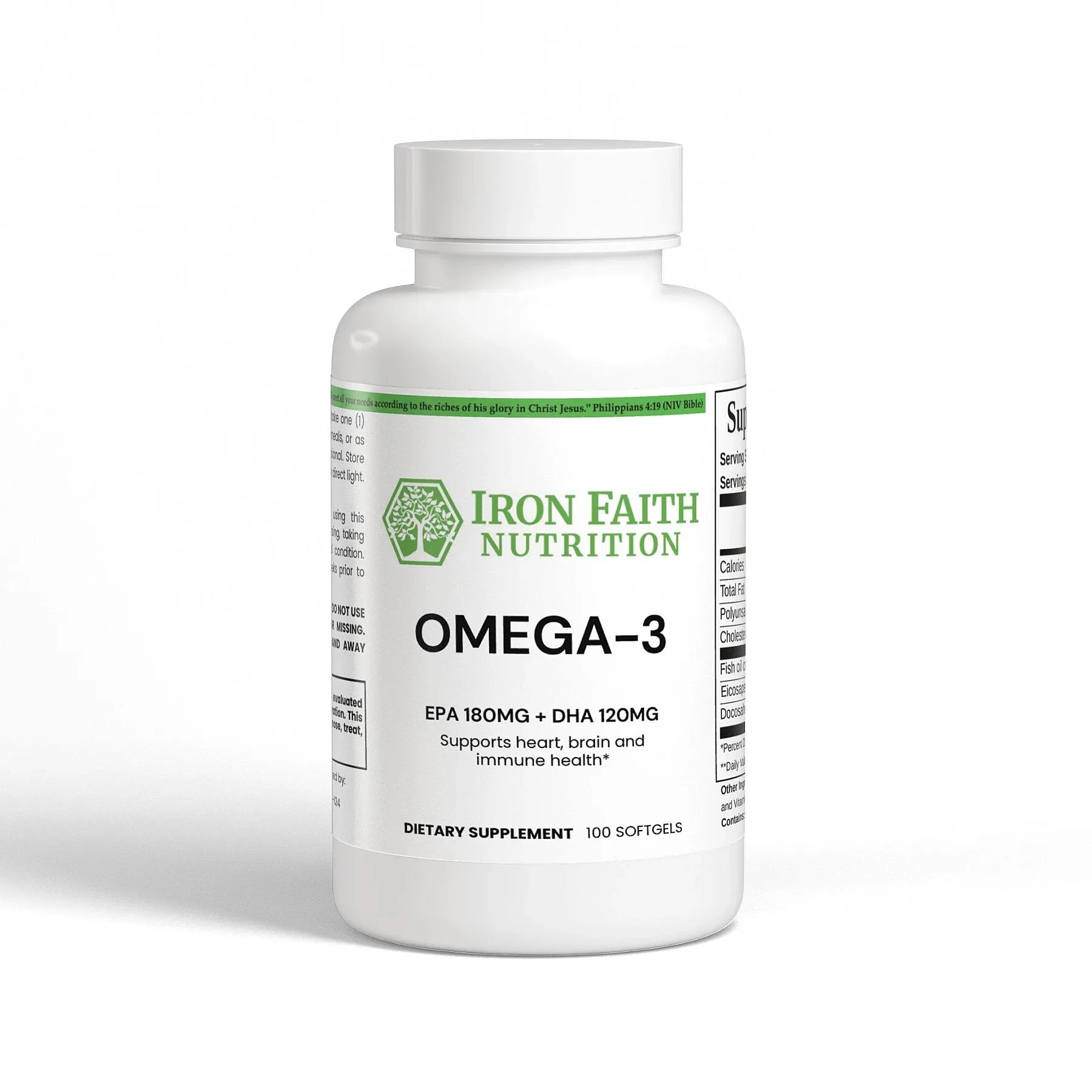 Omega-3 Fish Oil – EPA & DHA for Heart, Brain & Inflammation Balance - Iron Faith Nutrition