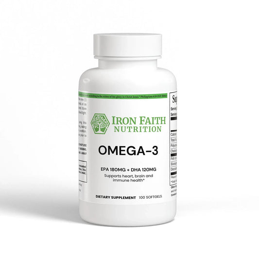 Omega-3 Fish Oil – EPA & DHA for Heart, Brain & Inflammation Balance - Iron Faith Nutrition