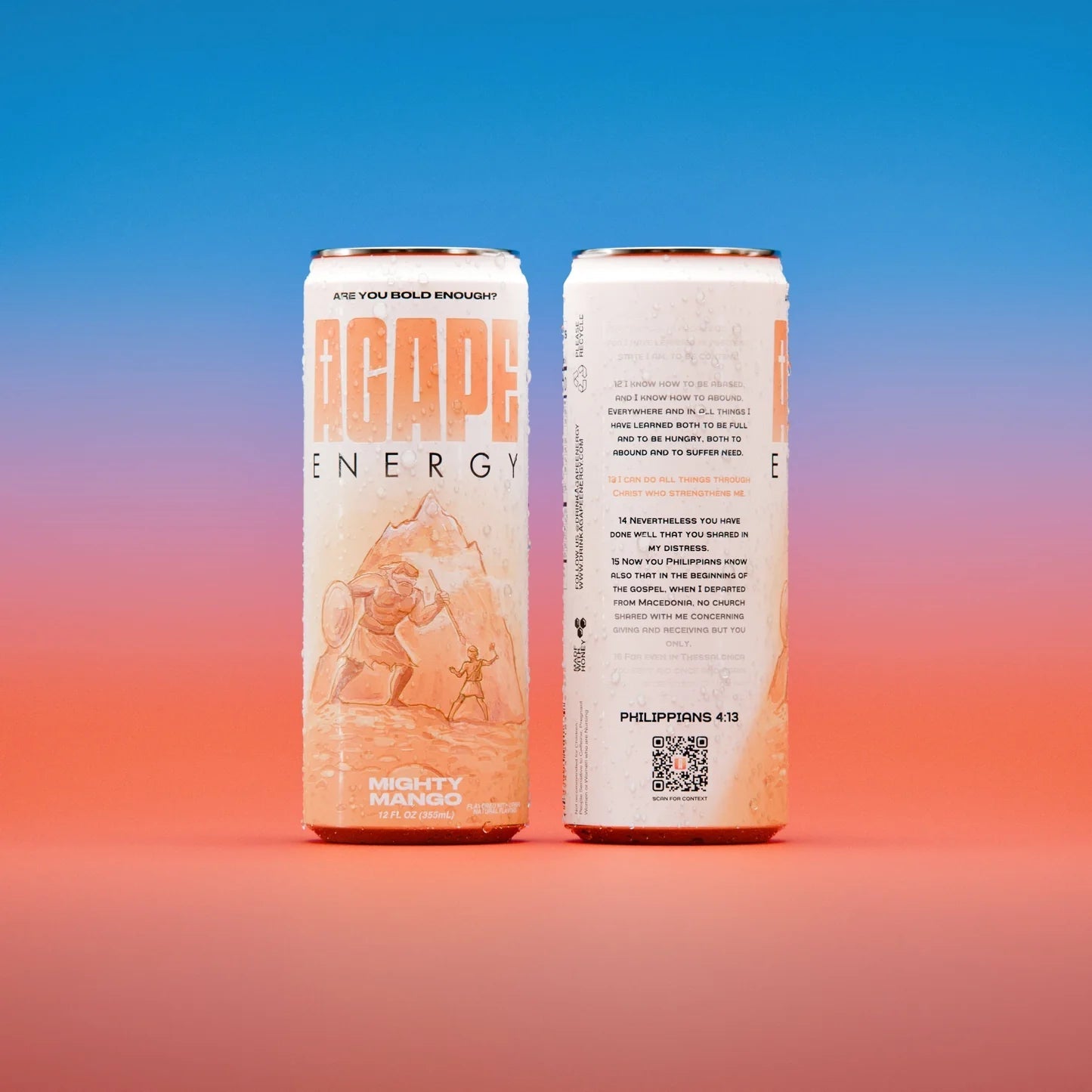 Preachin' Peach 12 pack - Herbal Energy Drink - Agape Energy - Iron Faith Nutrition