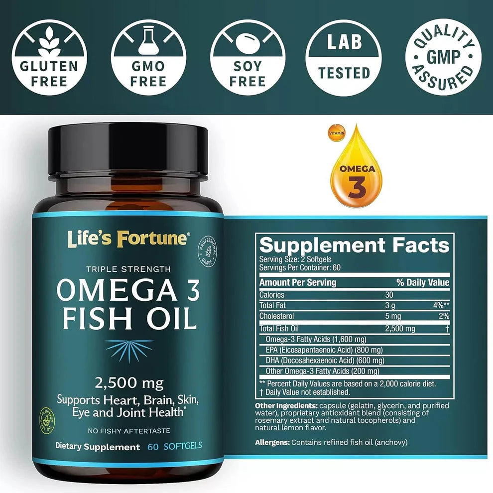 Aceite de pescado omega-3, LG