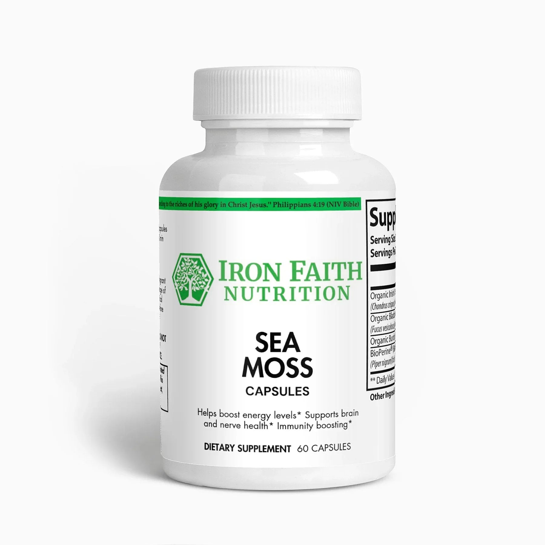 Sea Moss Capsules - Thyroid & Gut Support - Iron Faith Nutrition