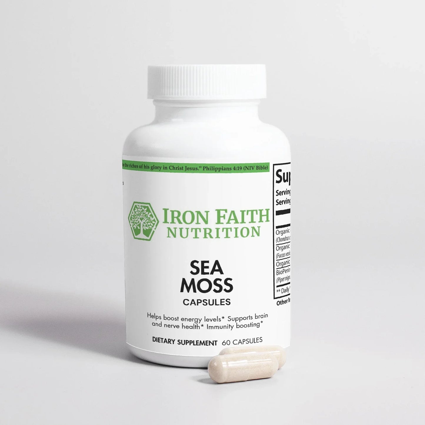 Sea Moss Capsules - Thyroid & Gut Support - Iron Faith Nutrition