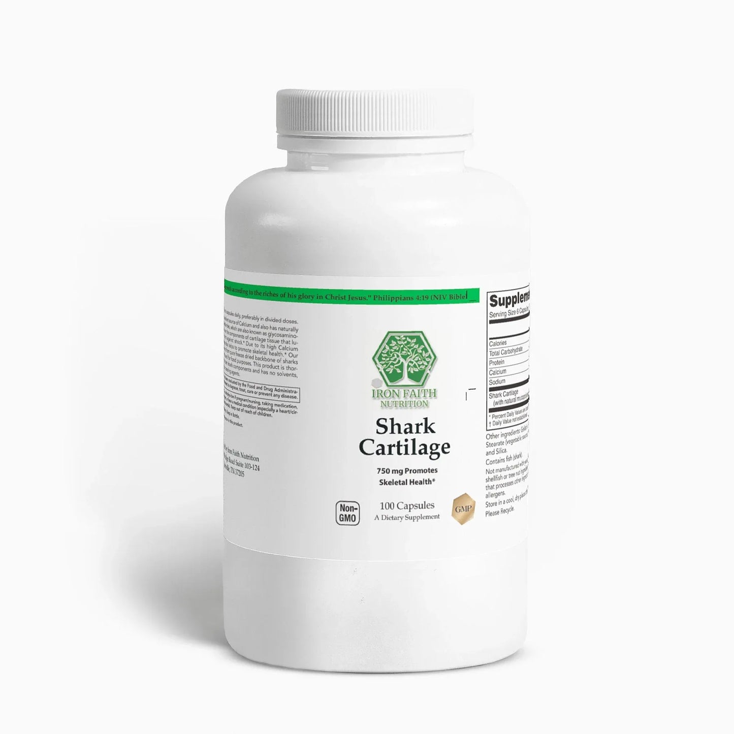 Shark Cartilage – Joint, Connective Tissue & Structural Support Formula - Iron Faith Nutrition