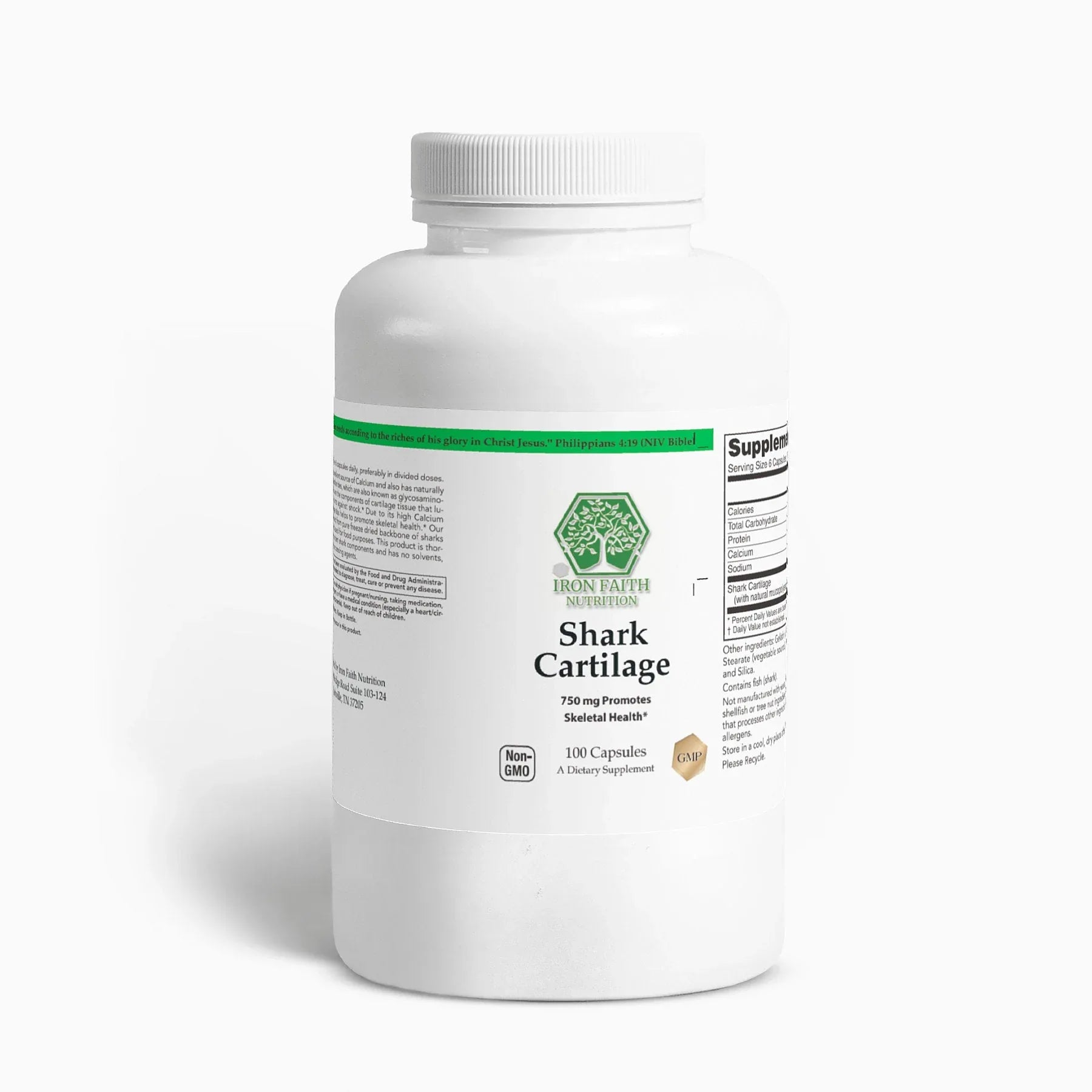 Shark Cartilage – Joint, Connective Tissue & Structural Support Formula - Iron Faith Nutrition