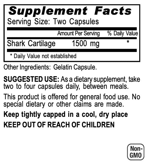 Shark Cartilage – Joint, Connective Tissue & Structural Support Formula - Iron Faith Nutrition