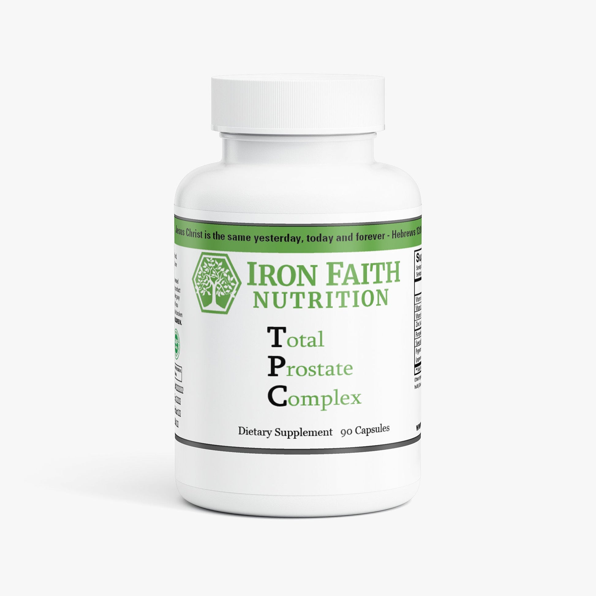Total Prostate Complex (TPC) – Advanced Prostate and Men’s Wellness Support - Iron Faith Nutrition