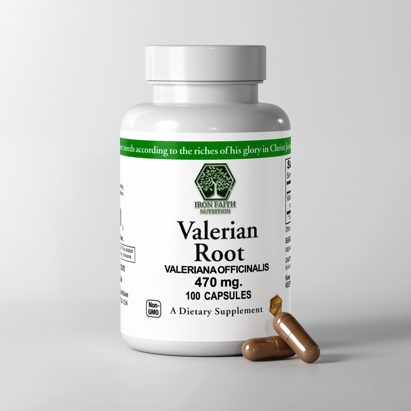 Valerian Root — Nightly Calm & Restful Sleep Support (100 Caps) - Iron Faith Nutrition