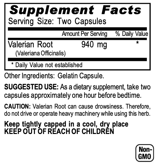 Valerian Root — Nightly Calm & Restful Sleep Support (100 Caps) - Iron Faith Nutrition