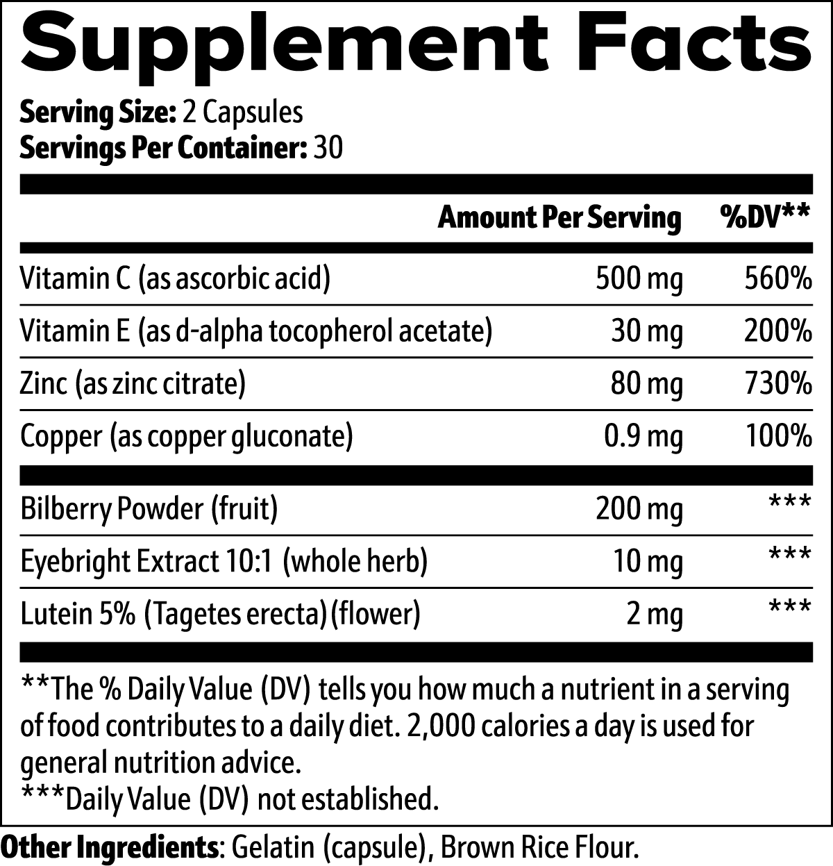 Vision Support — Lutein for Daily Visual Comfort (60 Caps) - Iron Faith Nutrition