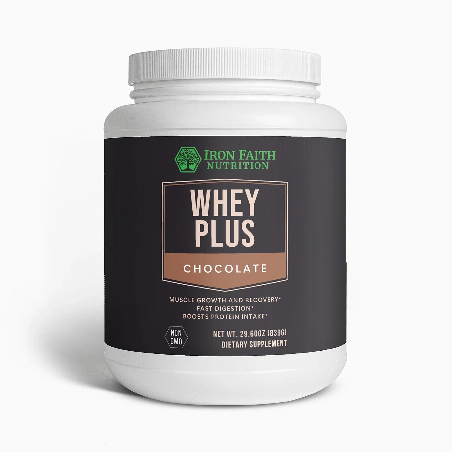 Whey Plus Chocolate — 100% Whey Protein Isolate (Fast-Mixing) - Iron Faith Nutrition